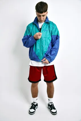 80s retro windbreaker men