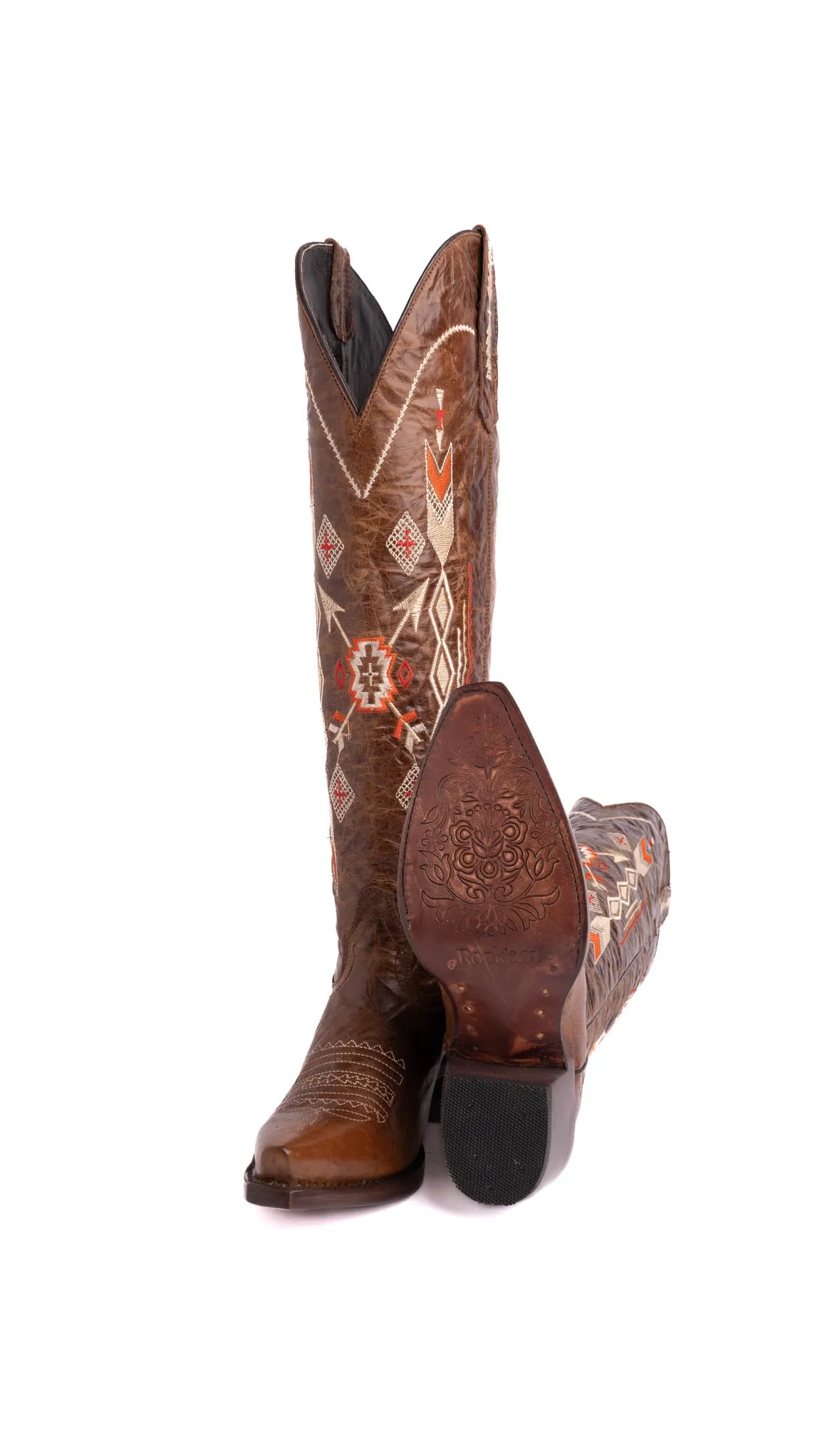 Azteck Edition Tall Snip Toe Cowgirl Boot FINAL SALE