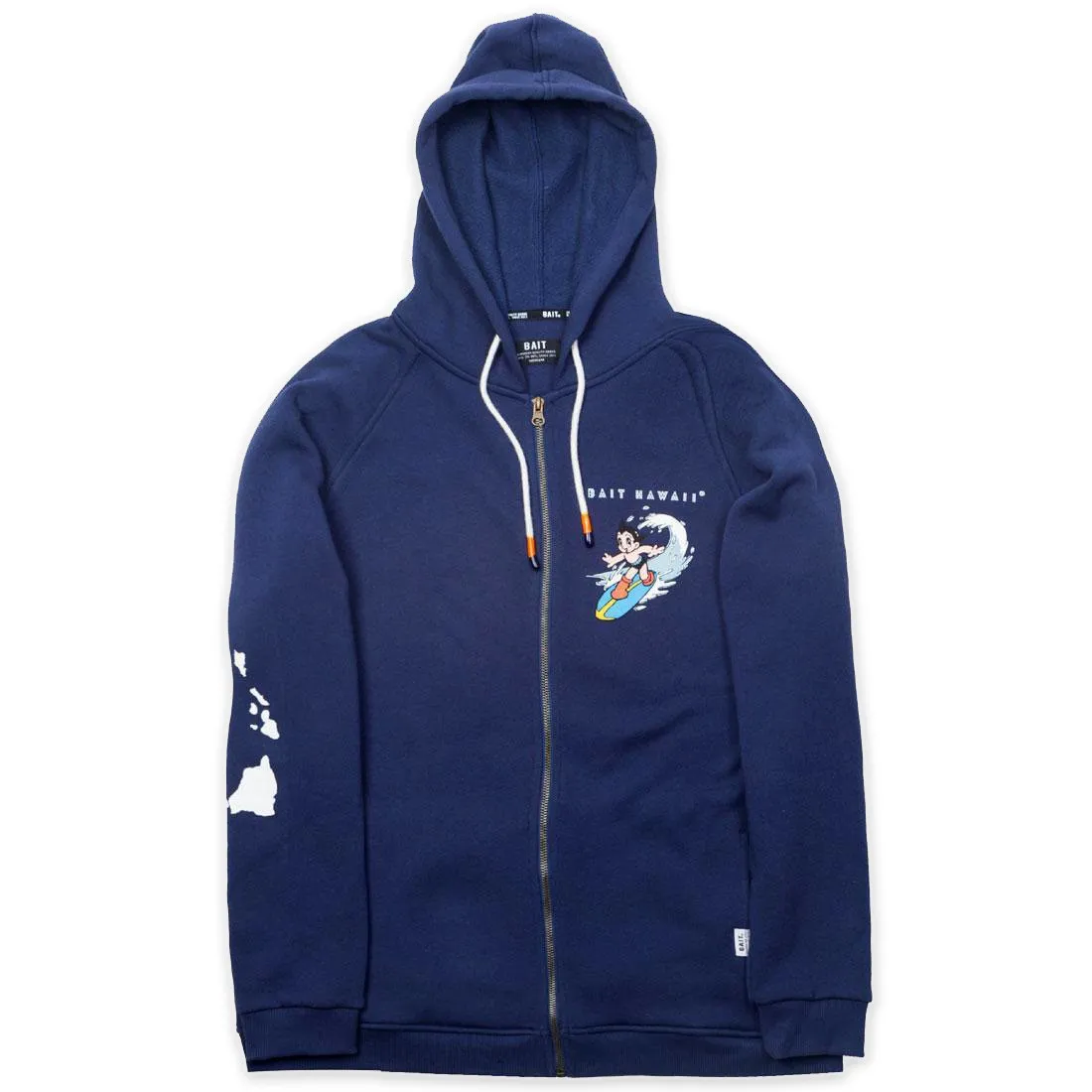 BAIT x Astro Boy Men Aloha Surf Zip Hoody (navy)