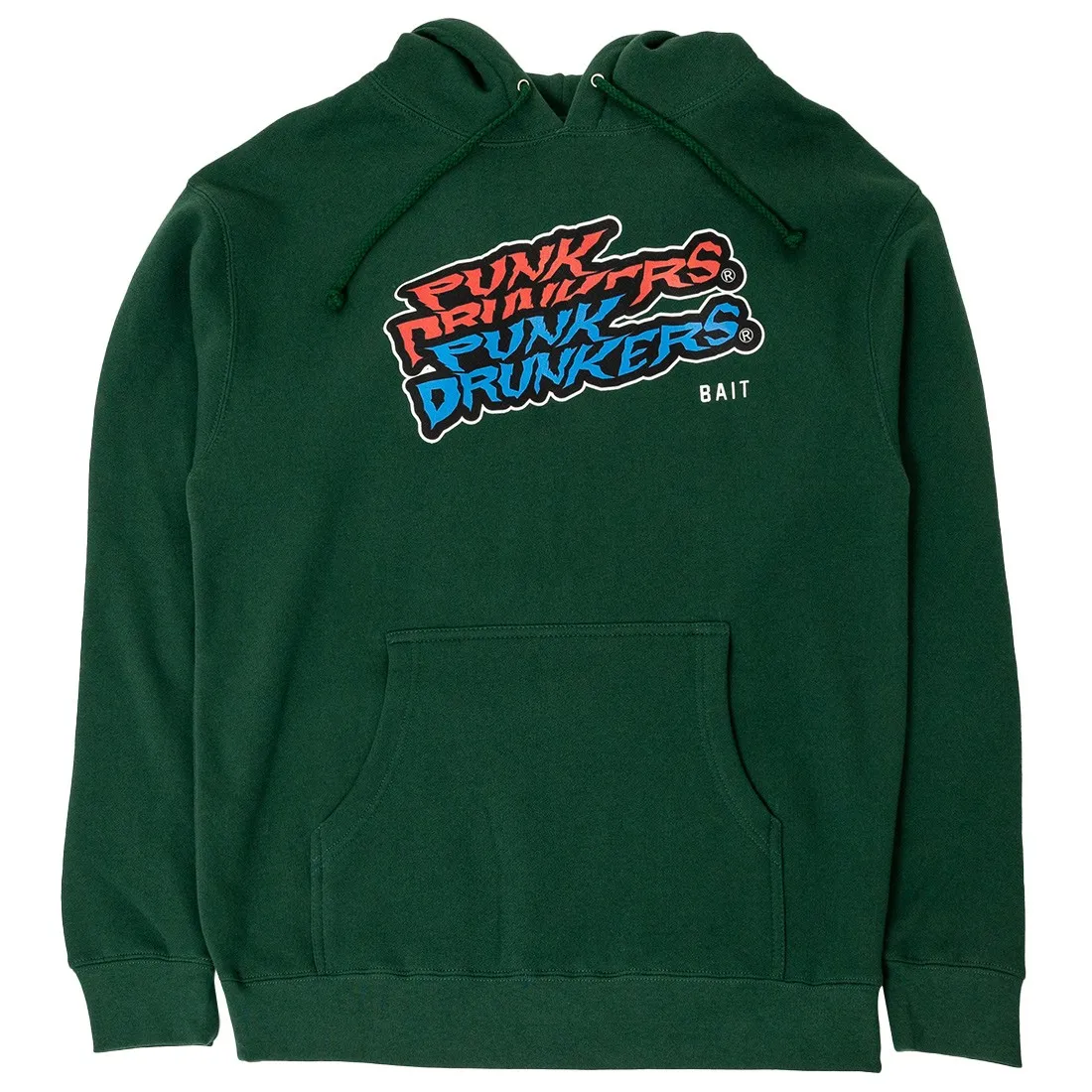 BAIT x Punk Drunkers Men Skateboard Hoody (green)