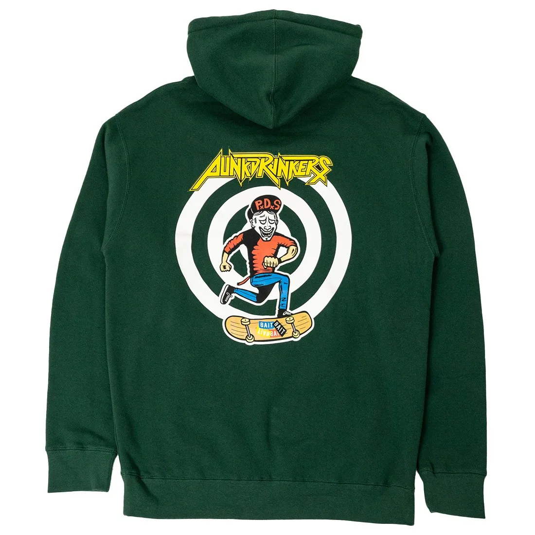 BAIT x Punk Drunkers Men Skateboard Hoody (green)