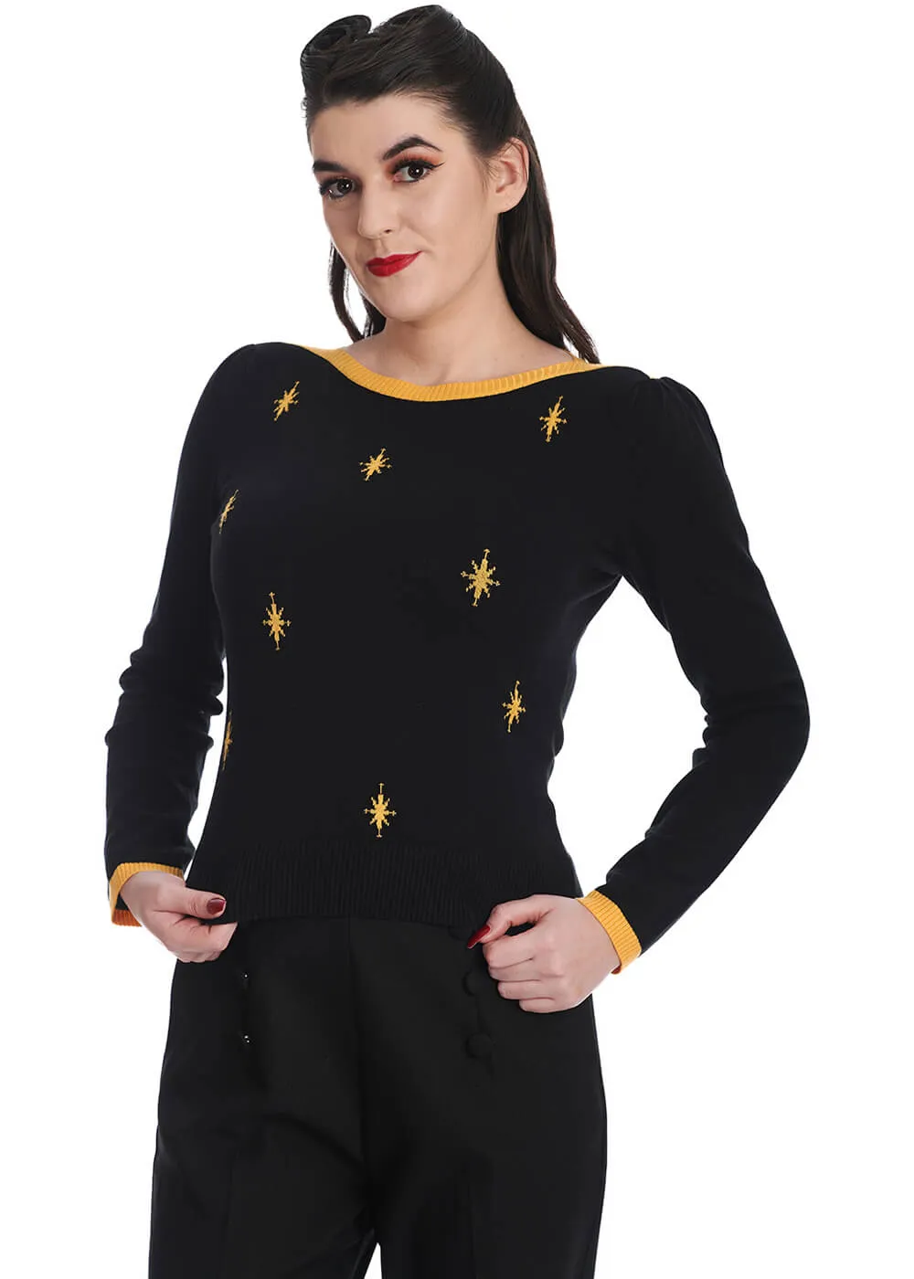 Banned Star Strike 40's Jumper Black Yellow