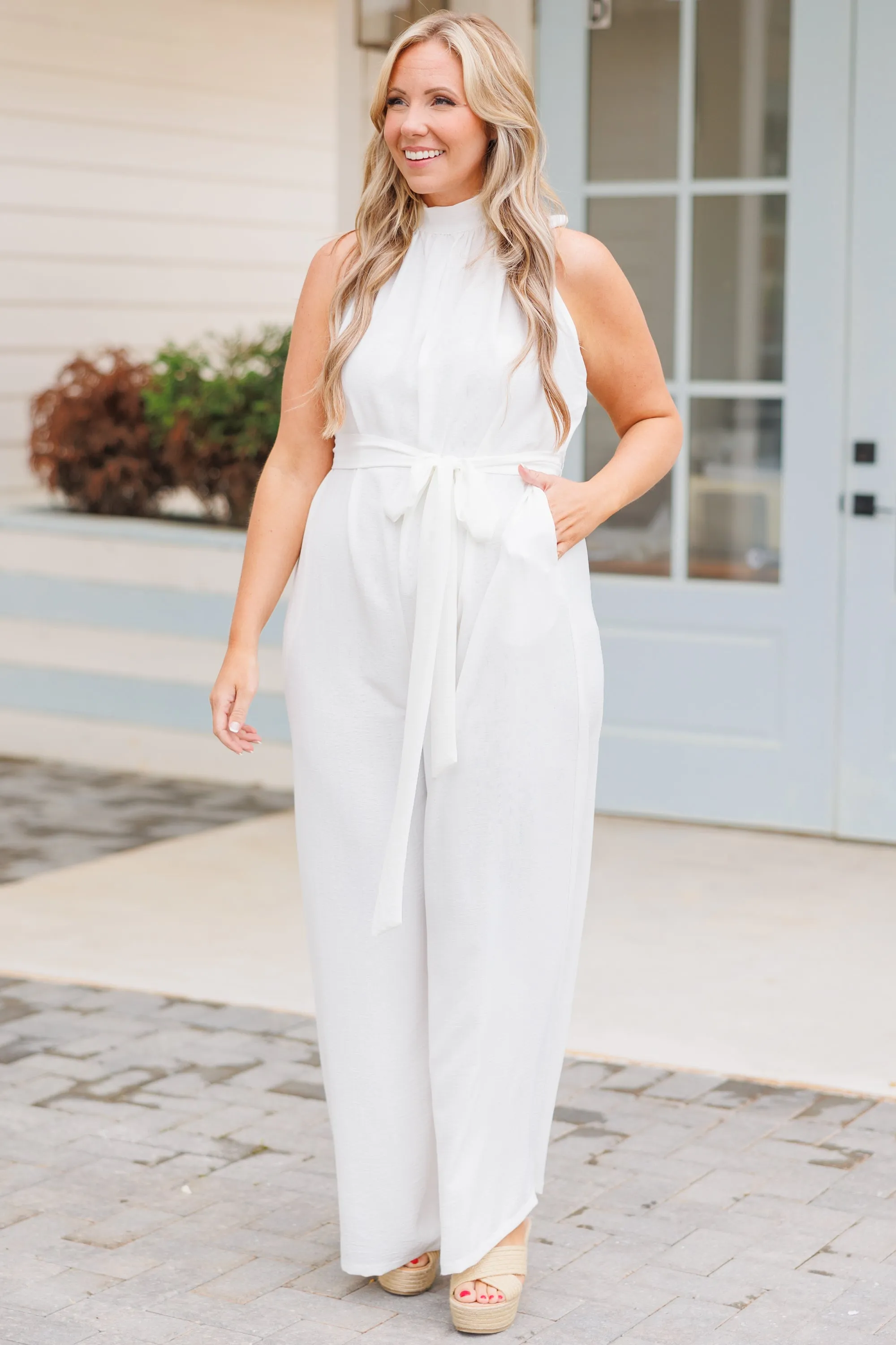 Beautiful Essence Jumpsuit, White