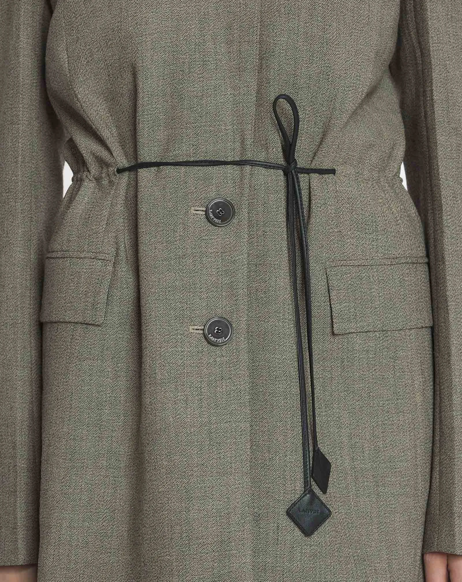 BELTED WOOL JACKET