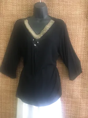 Belush Blouse w/ Beads(B1524) small to 3x Rayon blouse