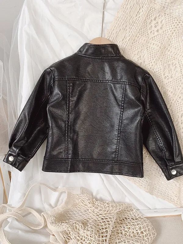 Black Vegan Leather Jacket