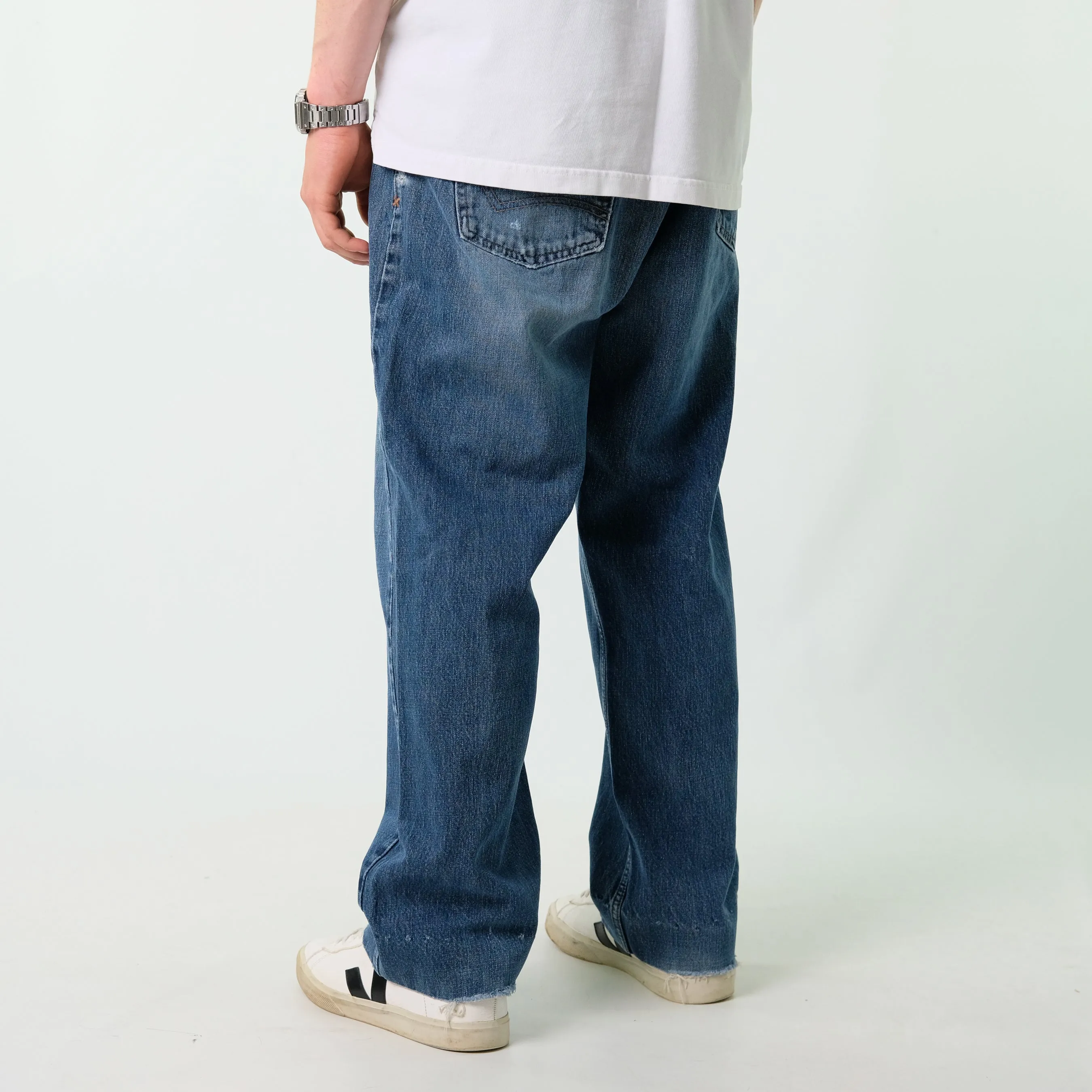 Blue y2ks Dickies Denim Jeans Baggy Pants (38x30)