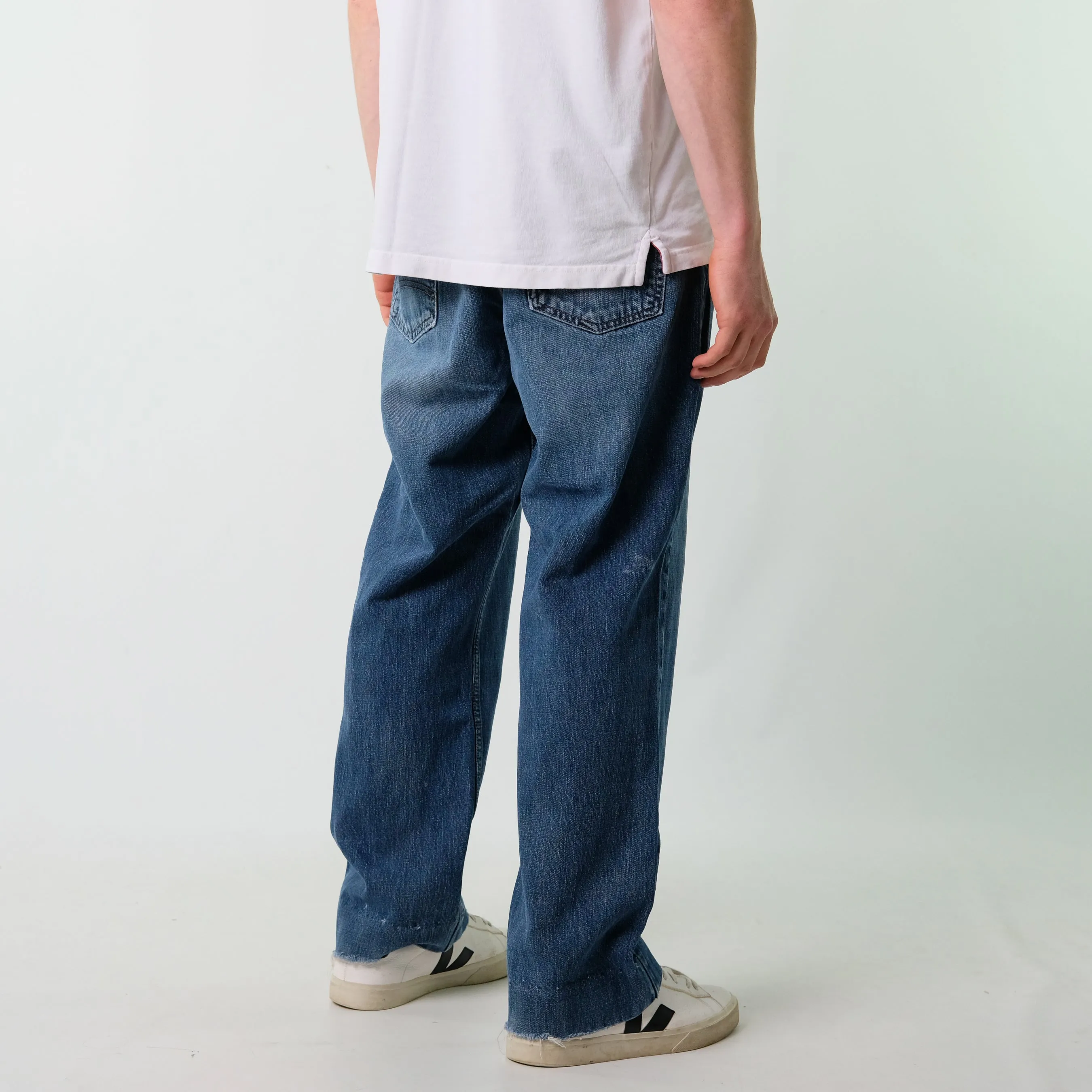 Blue y2ks Dickies Denim Jeans Baggy Pants (38x30)