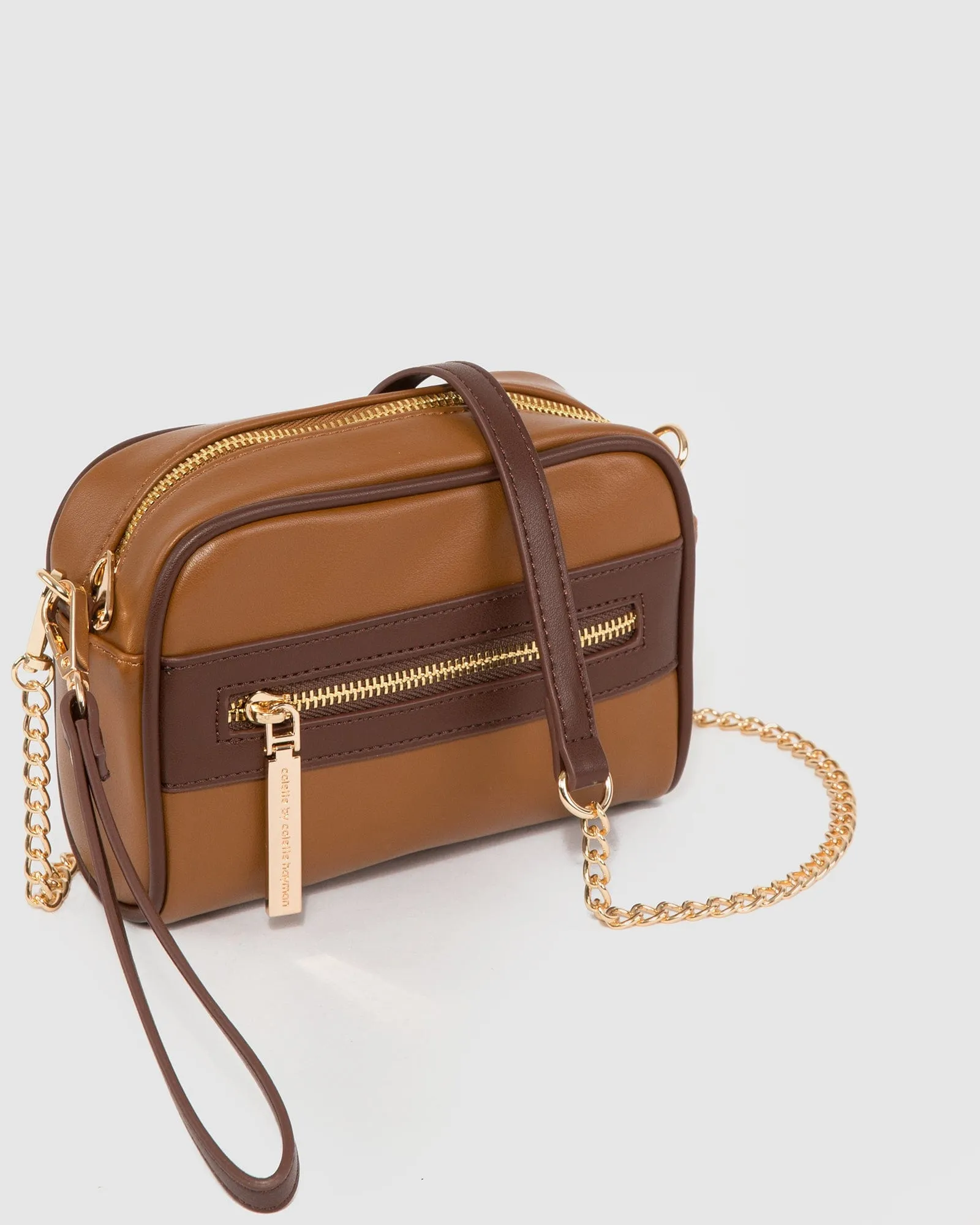 Brown Suri Panel Crossbody Bag