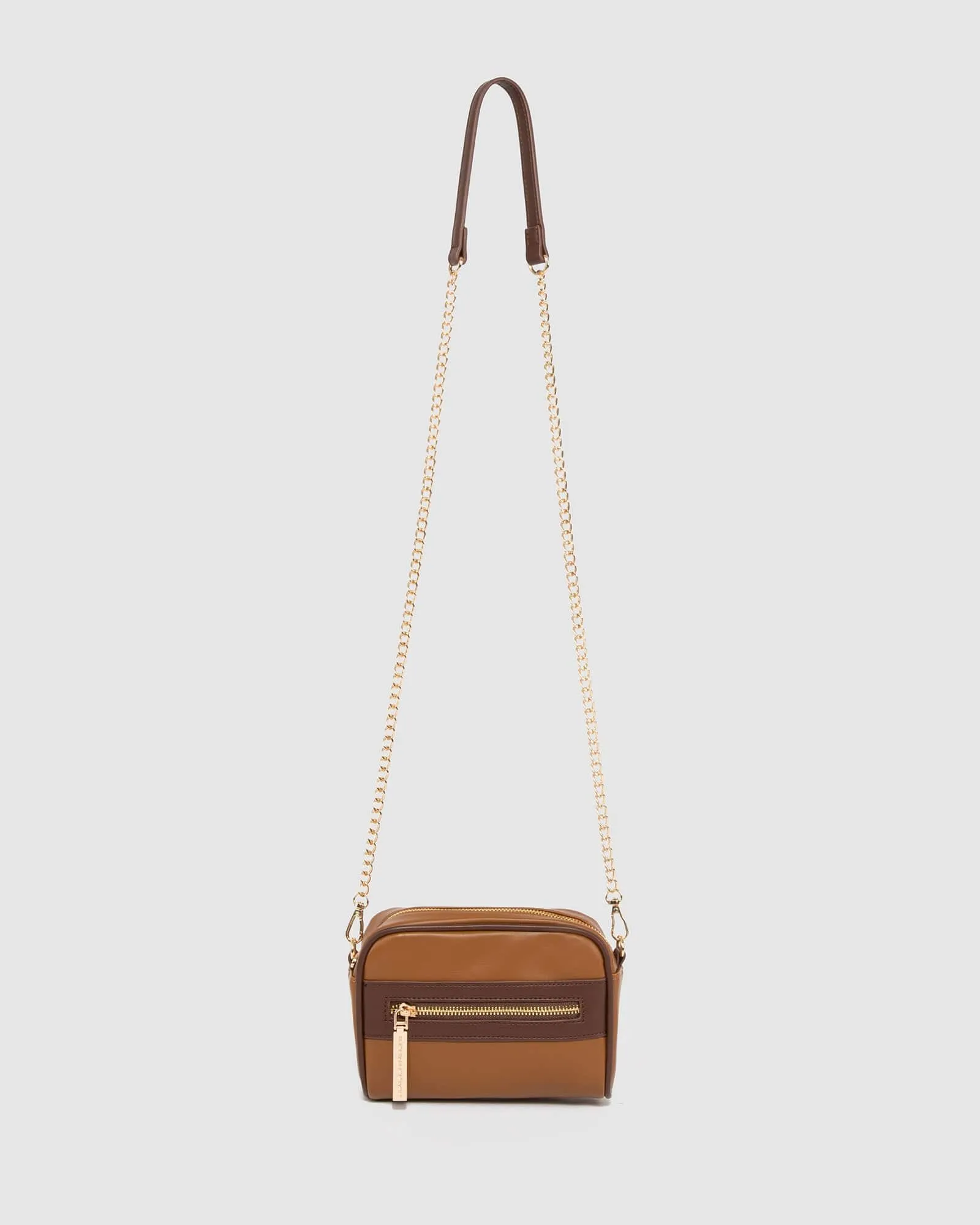 Brown Suri Panel Crossbody Bag