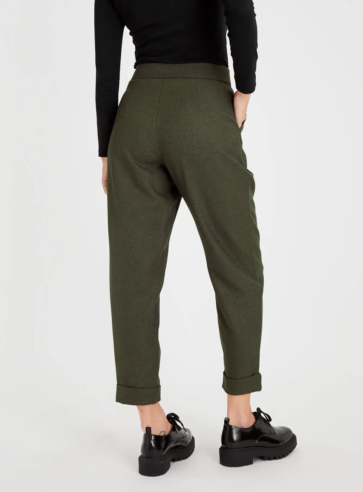 Buy Khaki Tapered Trousers 20L | Trousers | Tu