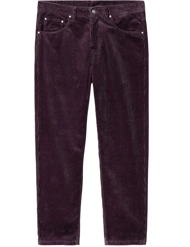 Carhartt Newel Pant Cord Dark Plum