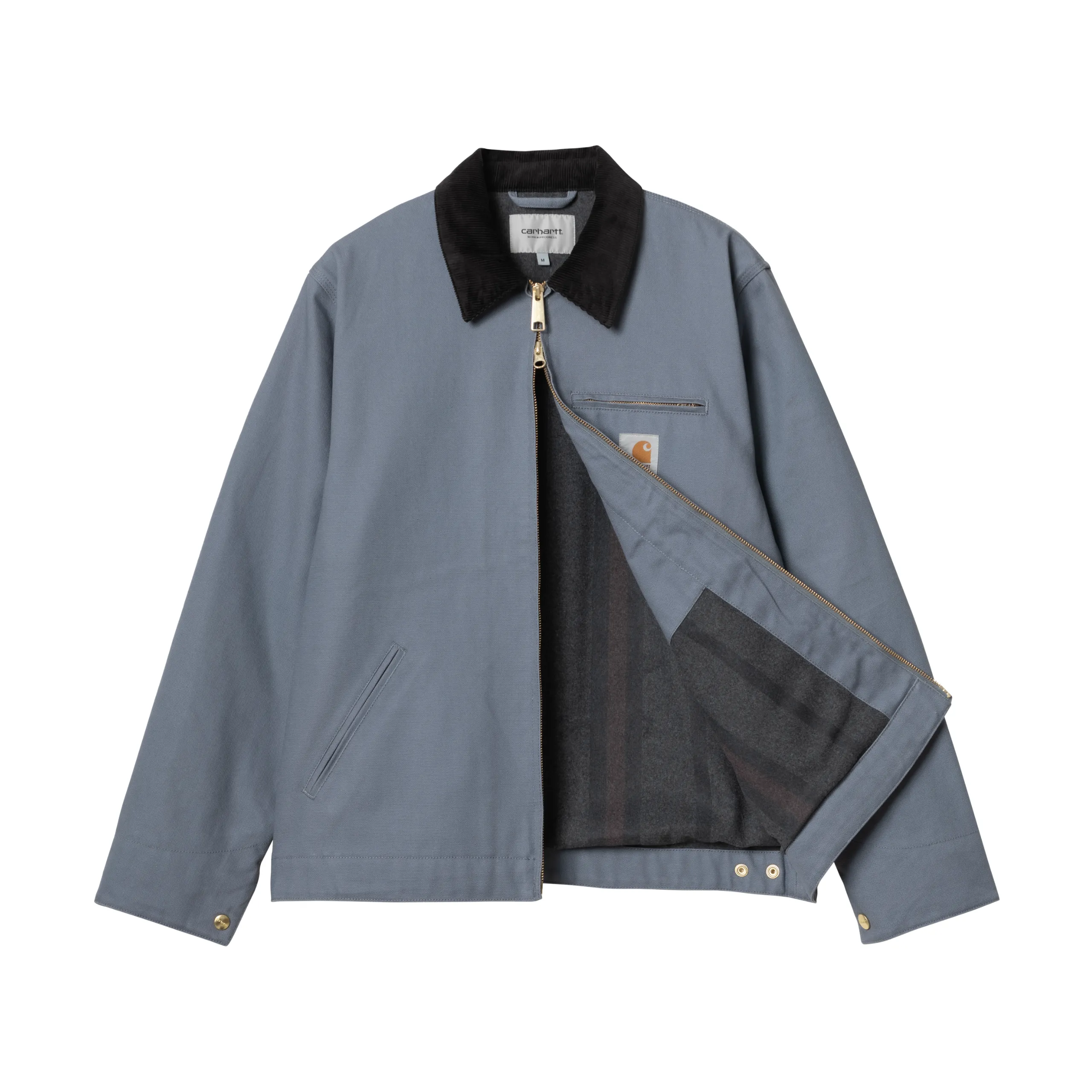 Carhartt WIP Detroit Jacket (Winter) - Dove Grey / Black (rigid)