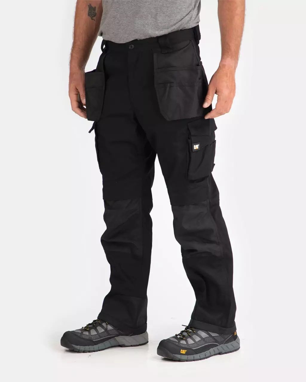 CAT Men's Trademark Work Pants in Black