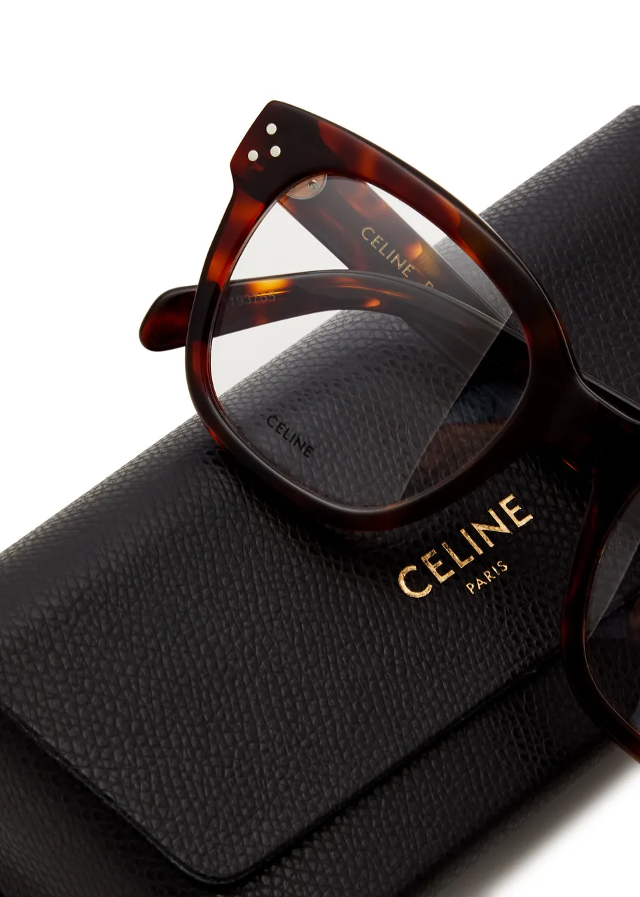 CELINE Square-frame optical glasses  -                         -                     -                