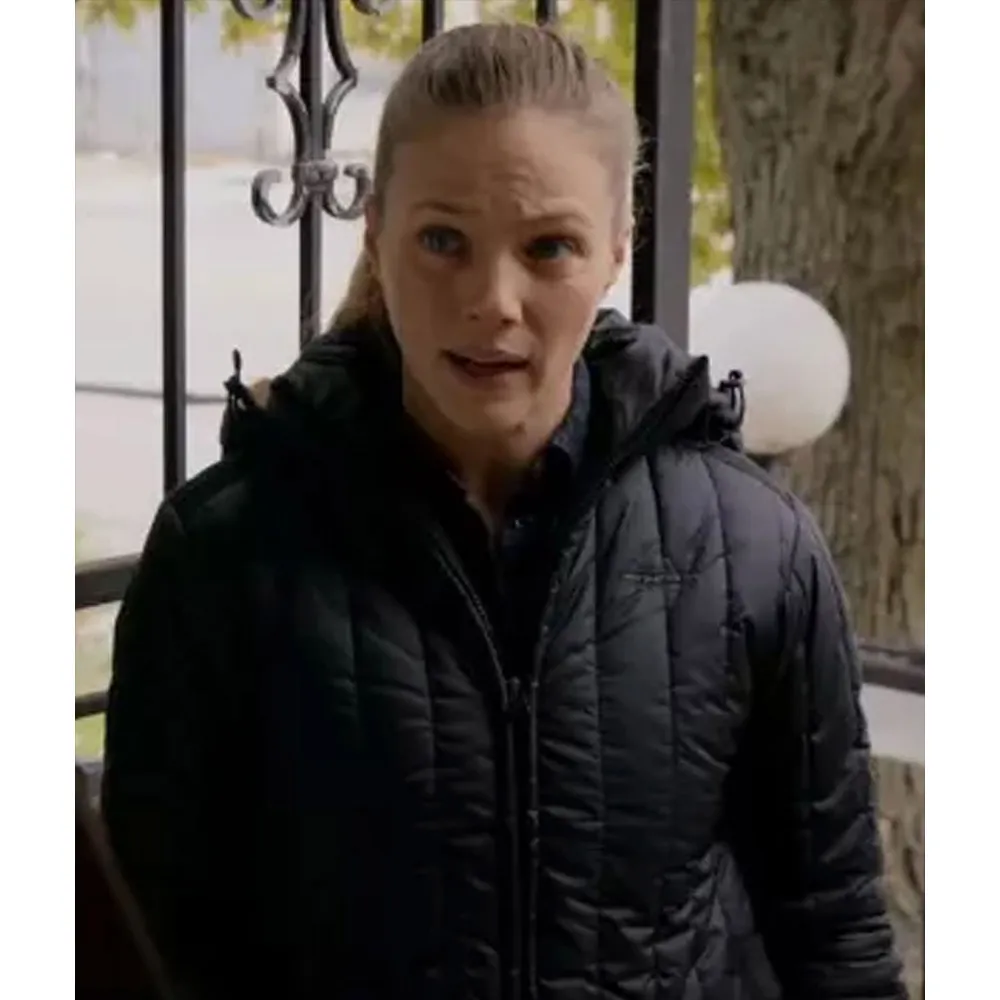 Chicago P.D. S10 Tracy Spiridakos Quilted Hooded Jacket