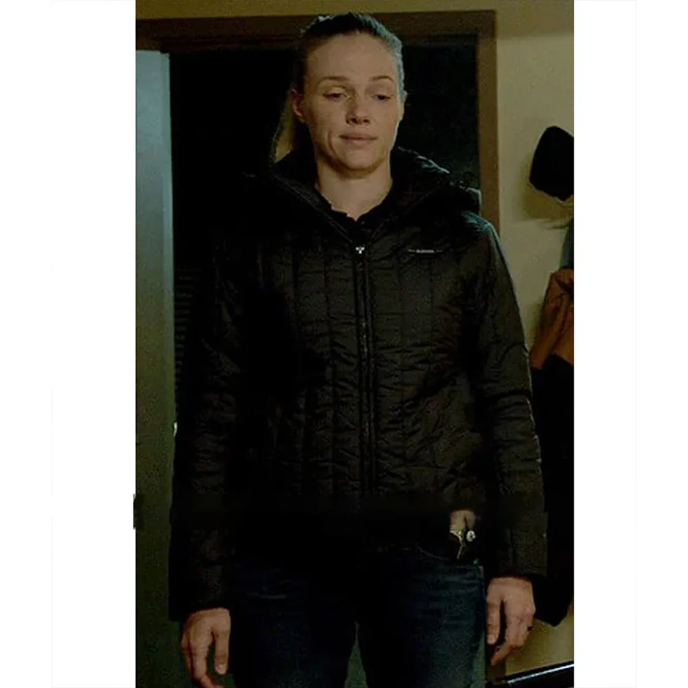 Chicago P.D. S10 Tracy Spiridakos Quilted Hooded Jacket