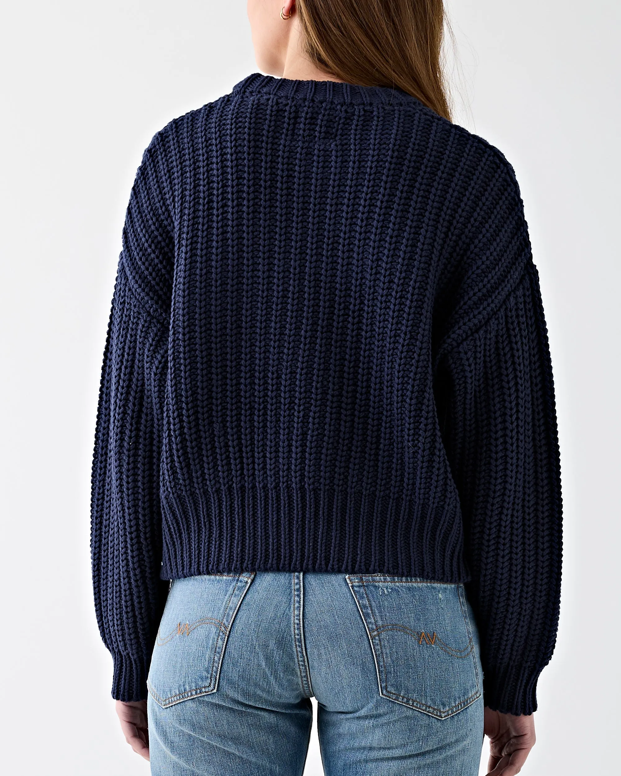 Chunky Box Sweater Navy