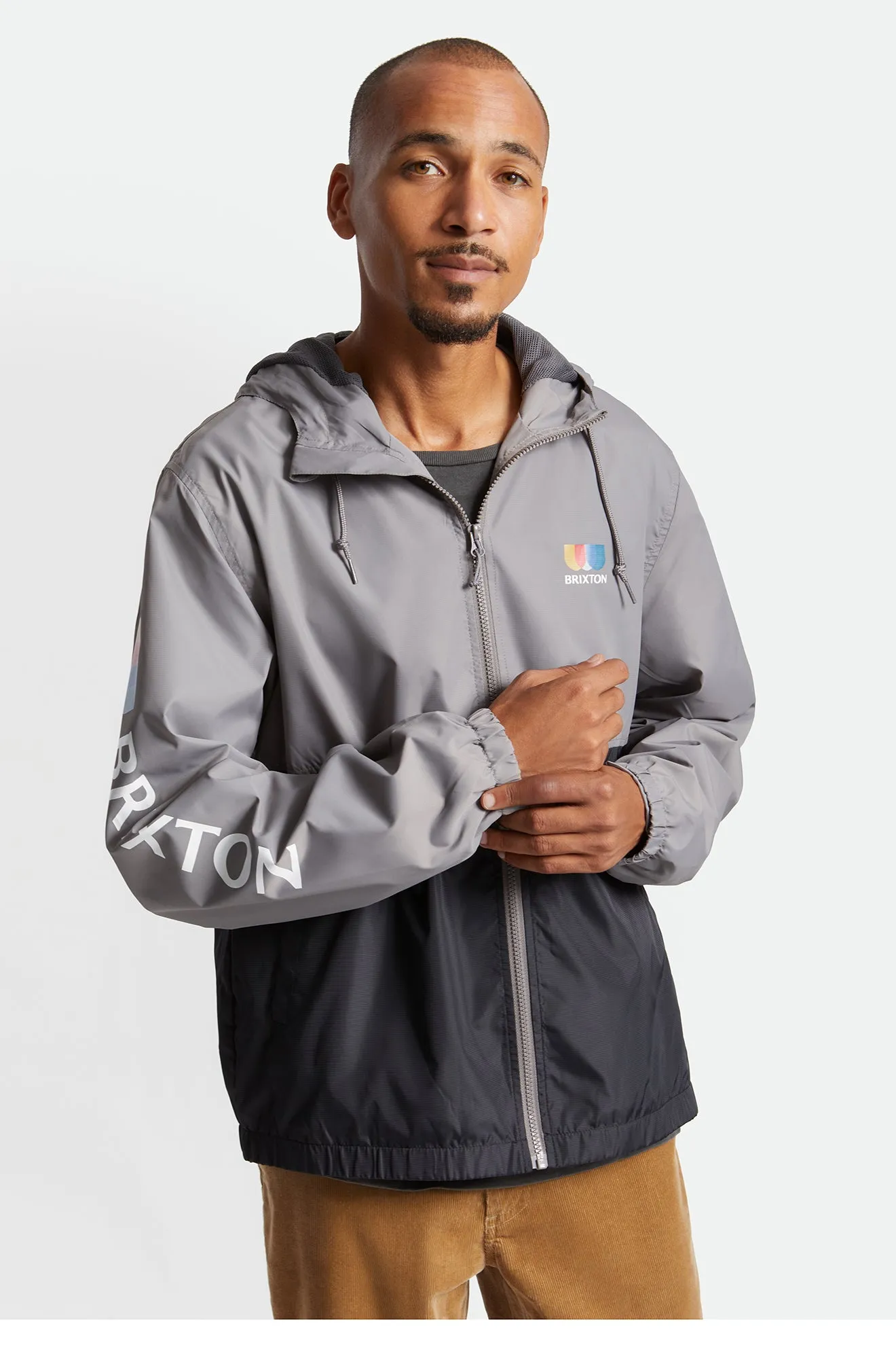 Claxton Alton Lightweight Zip Hood Jacket - Black/Grey