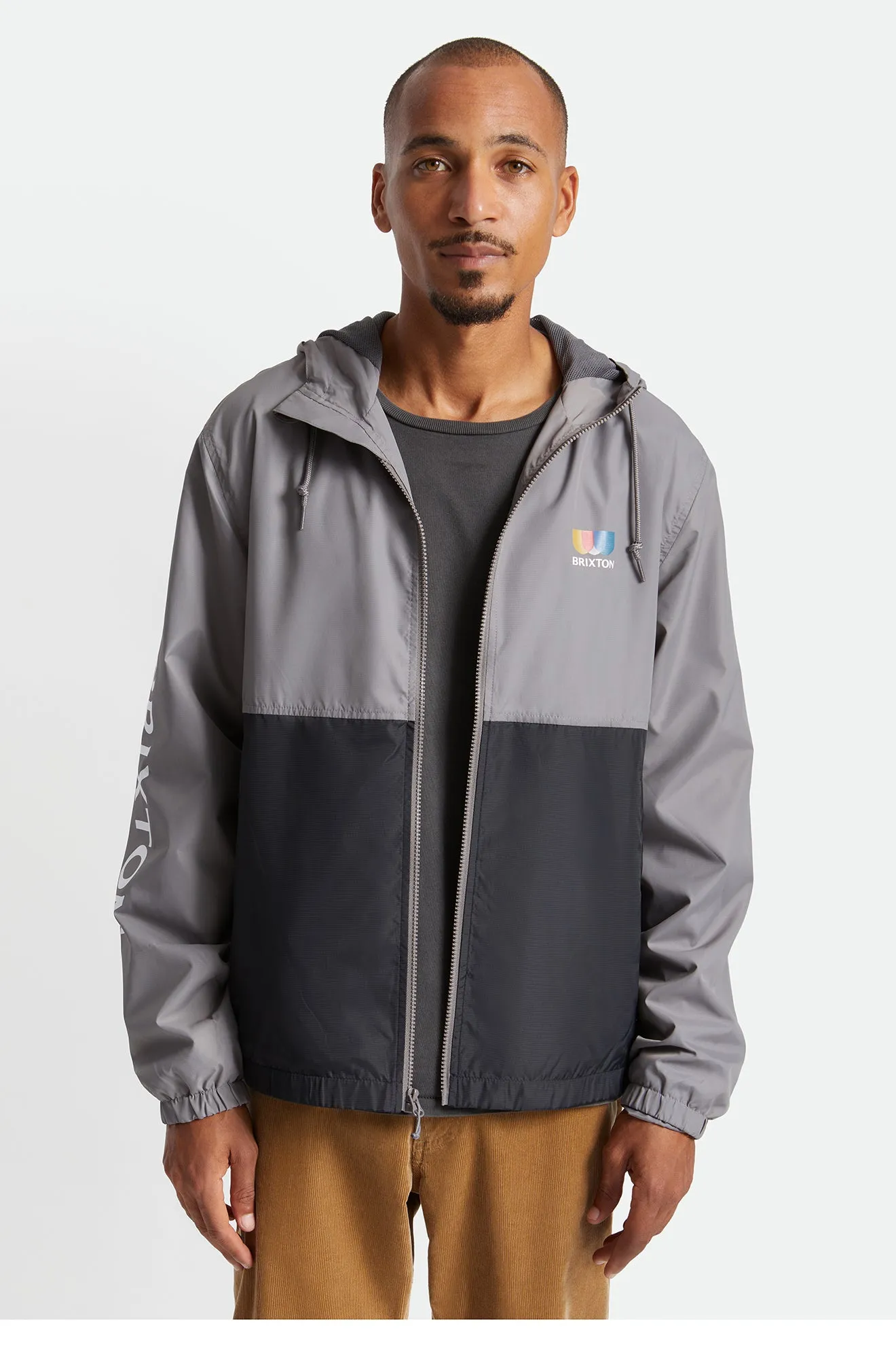 Claxton Alton Lightweight Zip Hood Jacket - Black/Grey