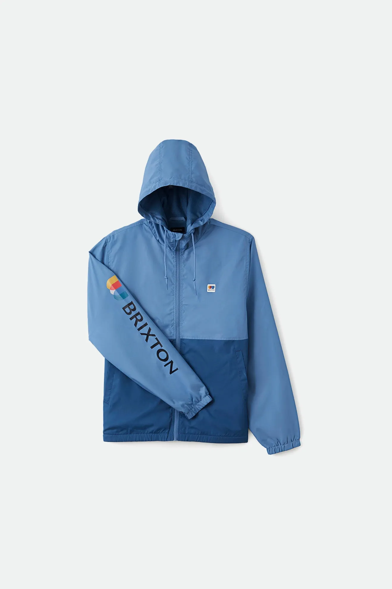 Claxton Alton Lightweight Zip Hood Jacket - Slate Blue/Joe Blue