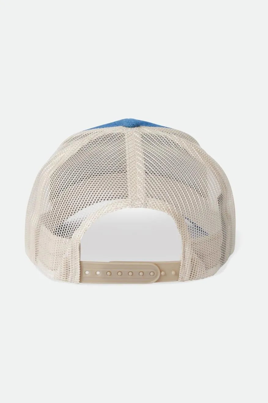 Crest Netplus MP Trucker Hat - Denim/Whitecap