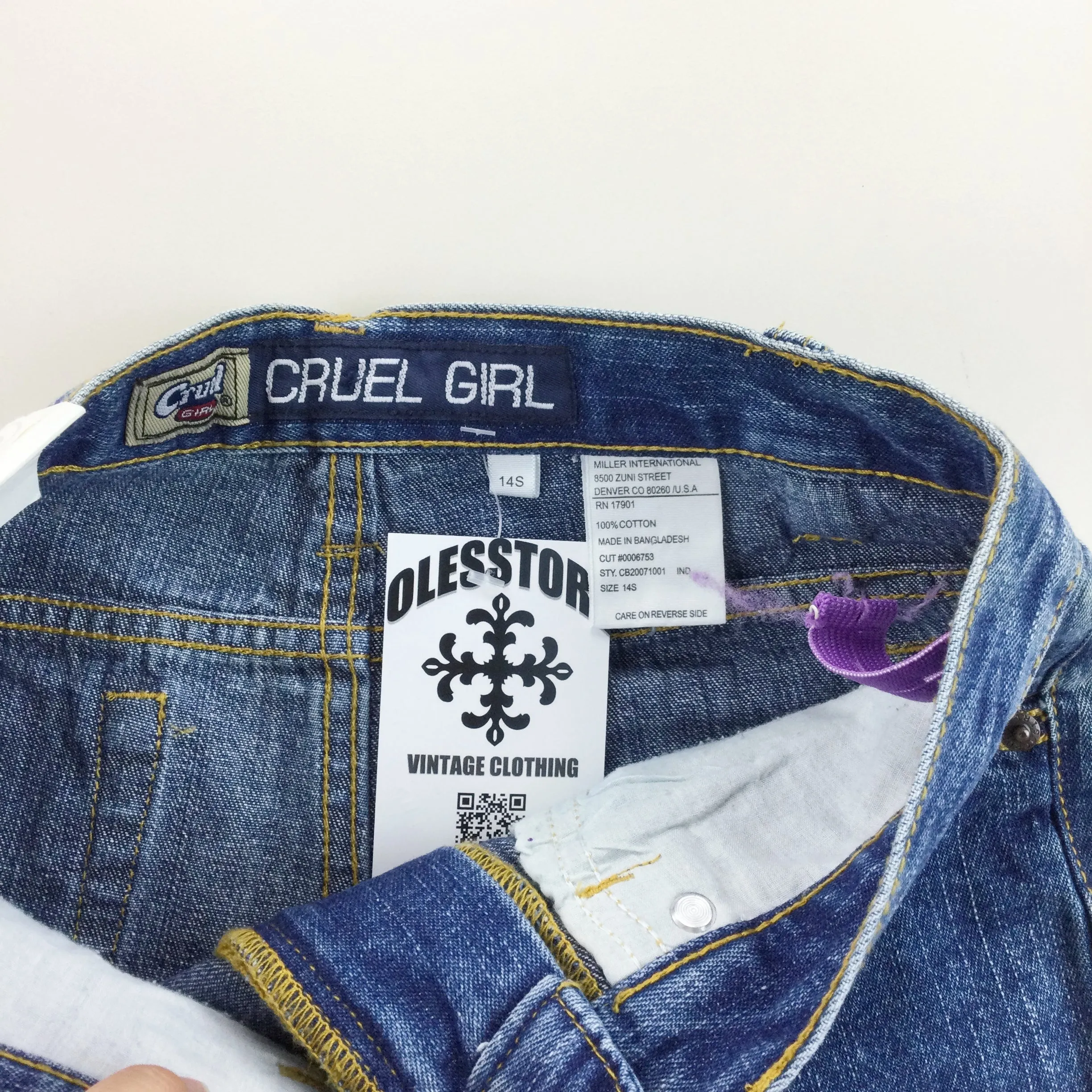 Cruel Girl 'Georgina' Low Rise Deadstock Jeans - 14S / 164