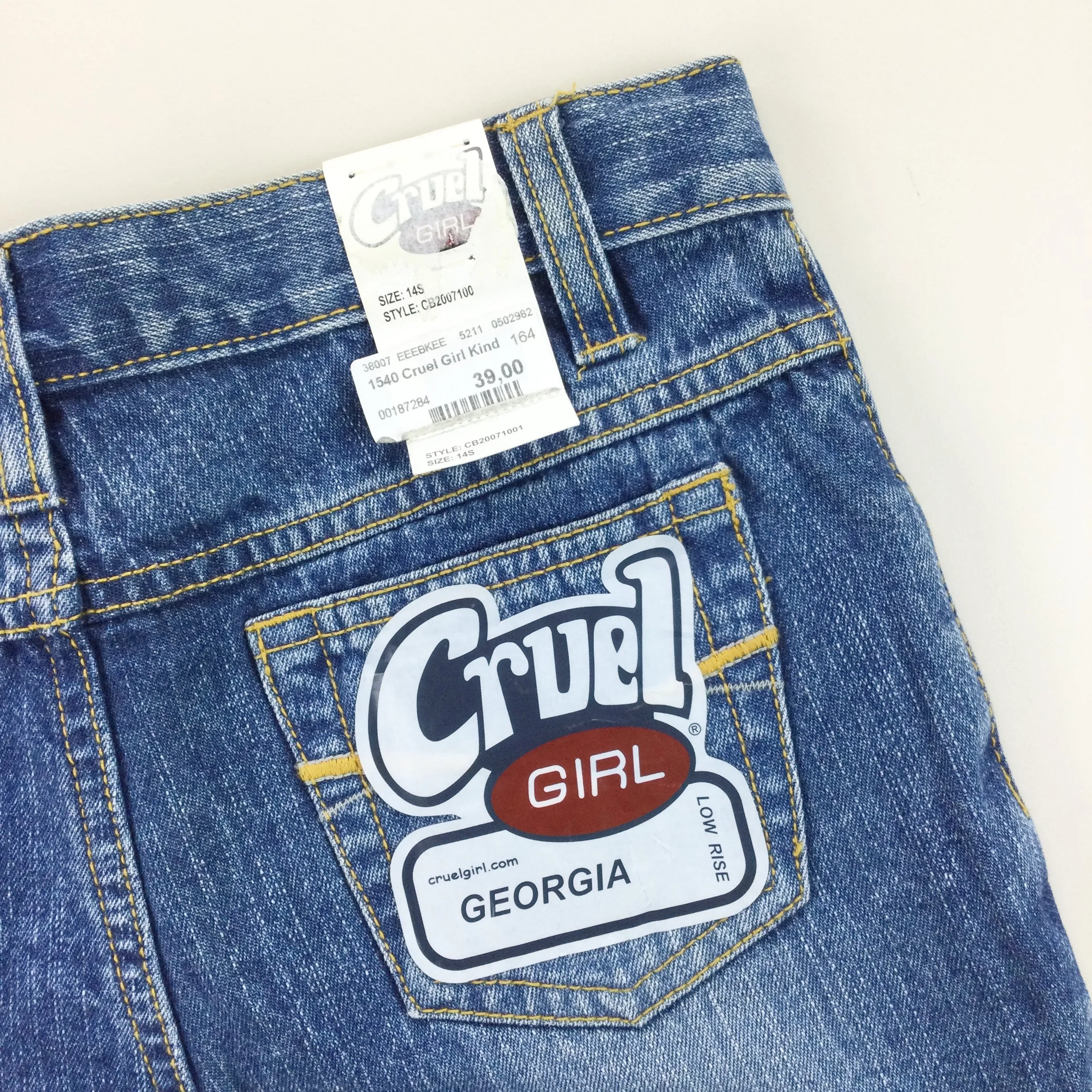 Cruel Girl 'Georgina' Low Rise Deadstock Jeans - 14S / 164