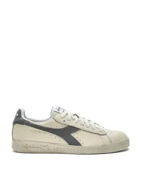 Diadora Womens Game L Low Waxed Suede Pop White / Ultimate Gray