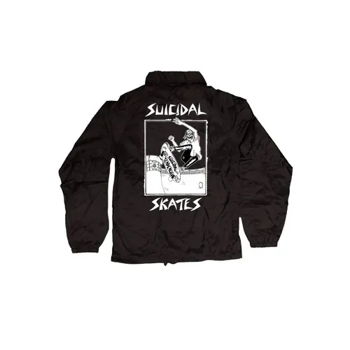 Dogtown Skateboards Windbreaker Suicidal Skates Pool Skater 80s Windbreaker Black