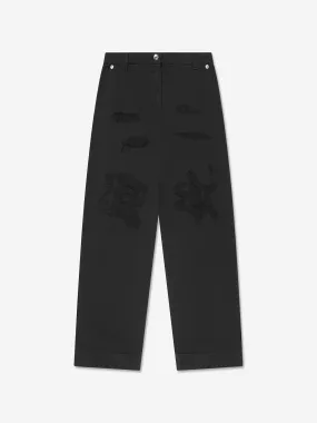 Dolce & Gabbana Girls Straight Leg Jeans in Black