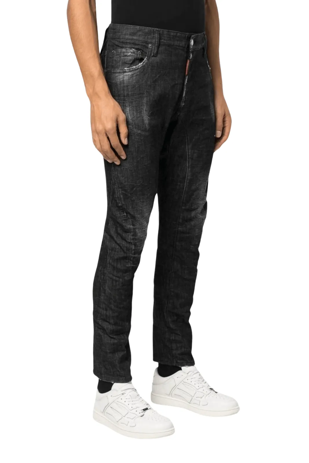 Dsquared2 Black Clean Wash Skater Jeans