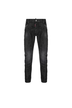 Dsquared2 Black Clean Wash Skater Jeans