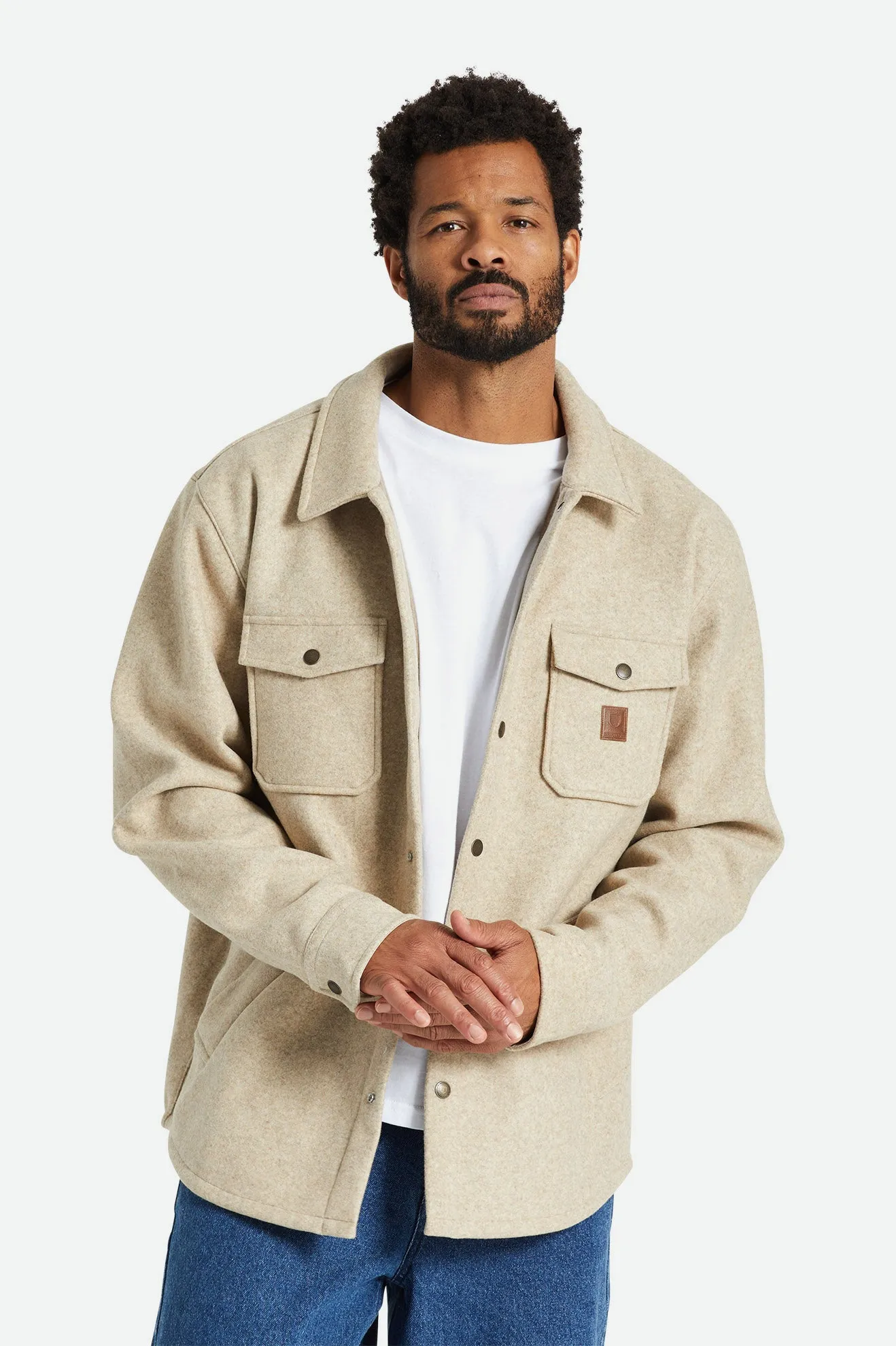 Durham Felted Stretch Jacket - Oatmeal