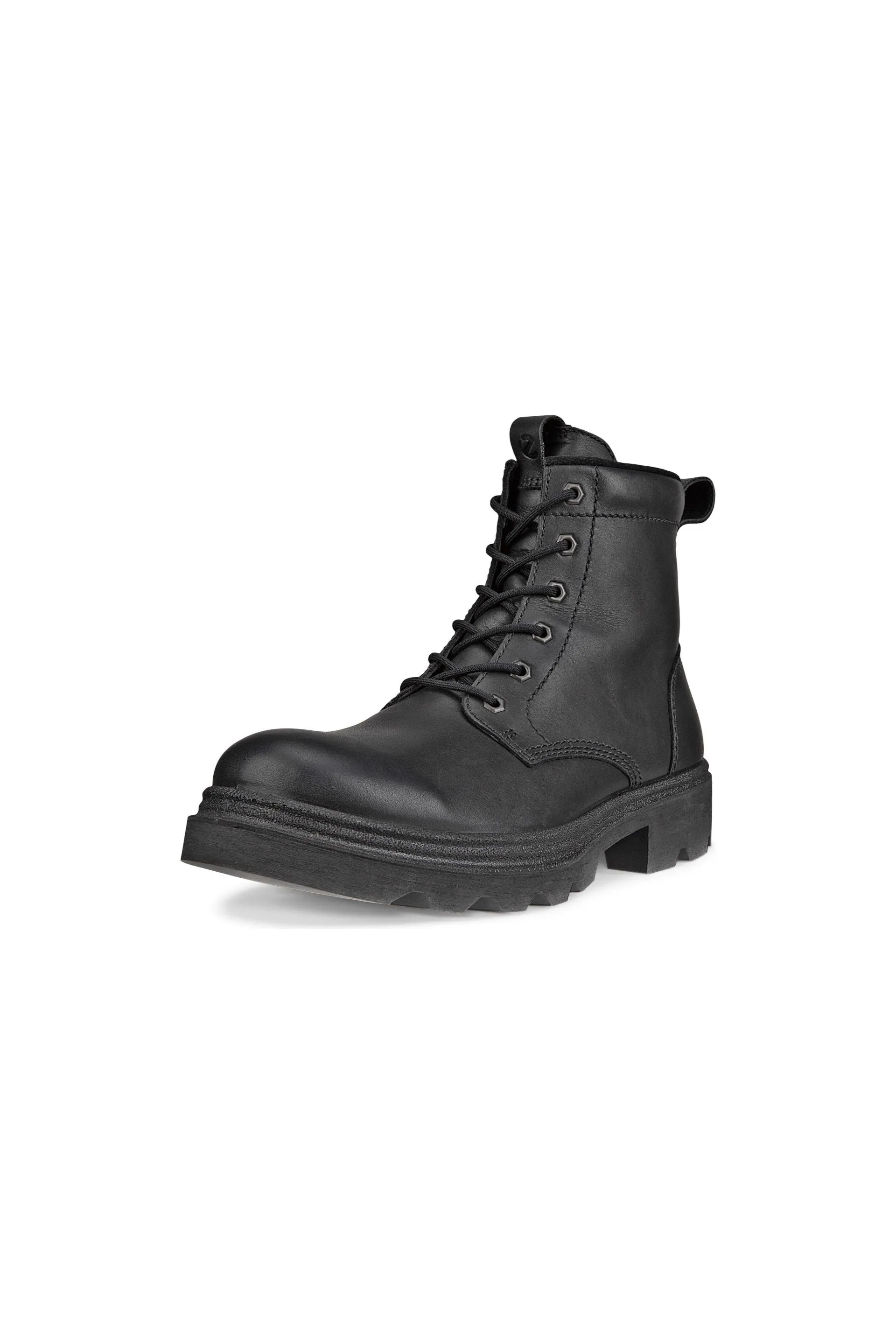 ECCO 214724-01001 Grainer black leather boot mens