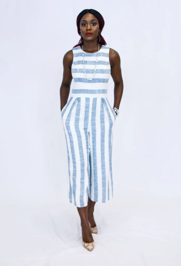 Elan Stripe Jumpsuit