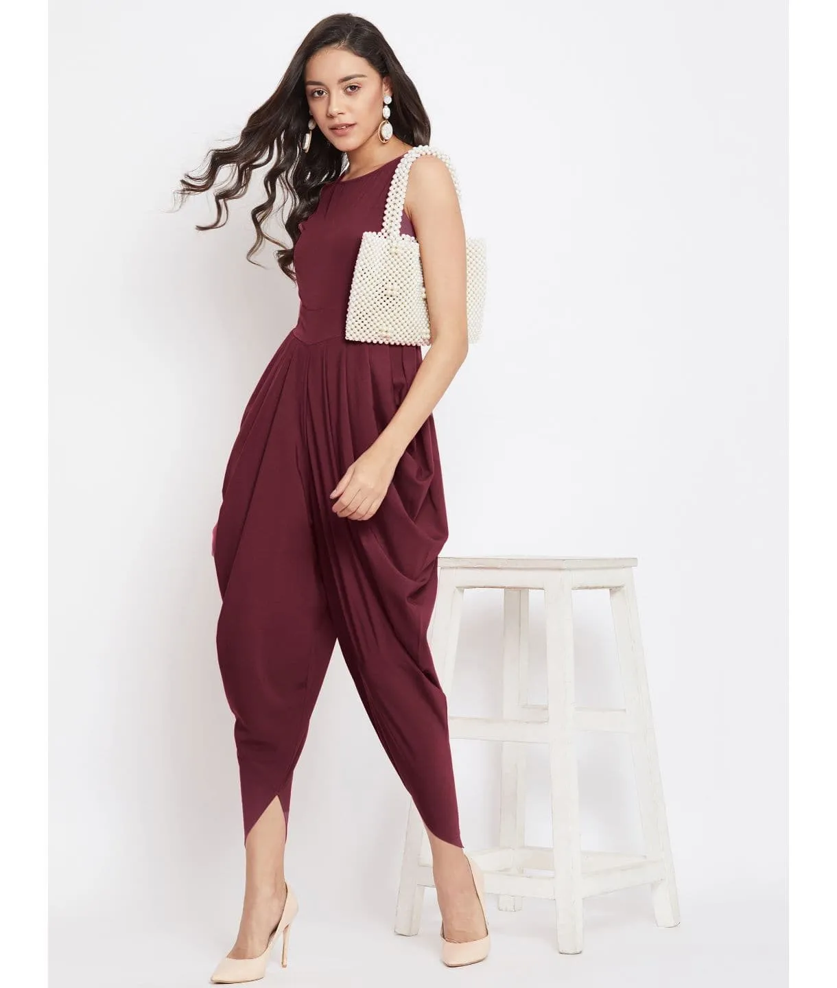 Elasticated Ethnic Dhoti Jumpsuit