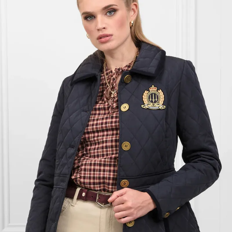 Fairfax and Favor Bella Ladies Quilted Jacket - Navy