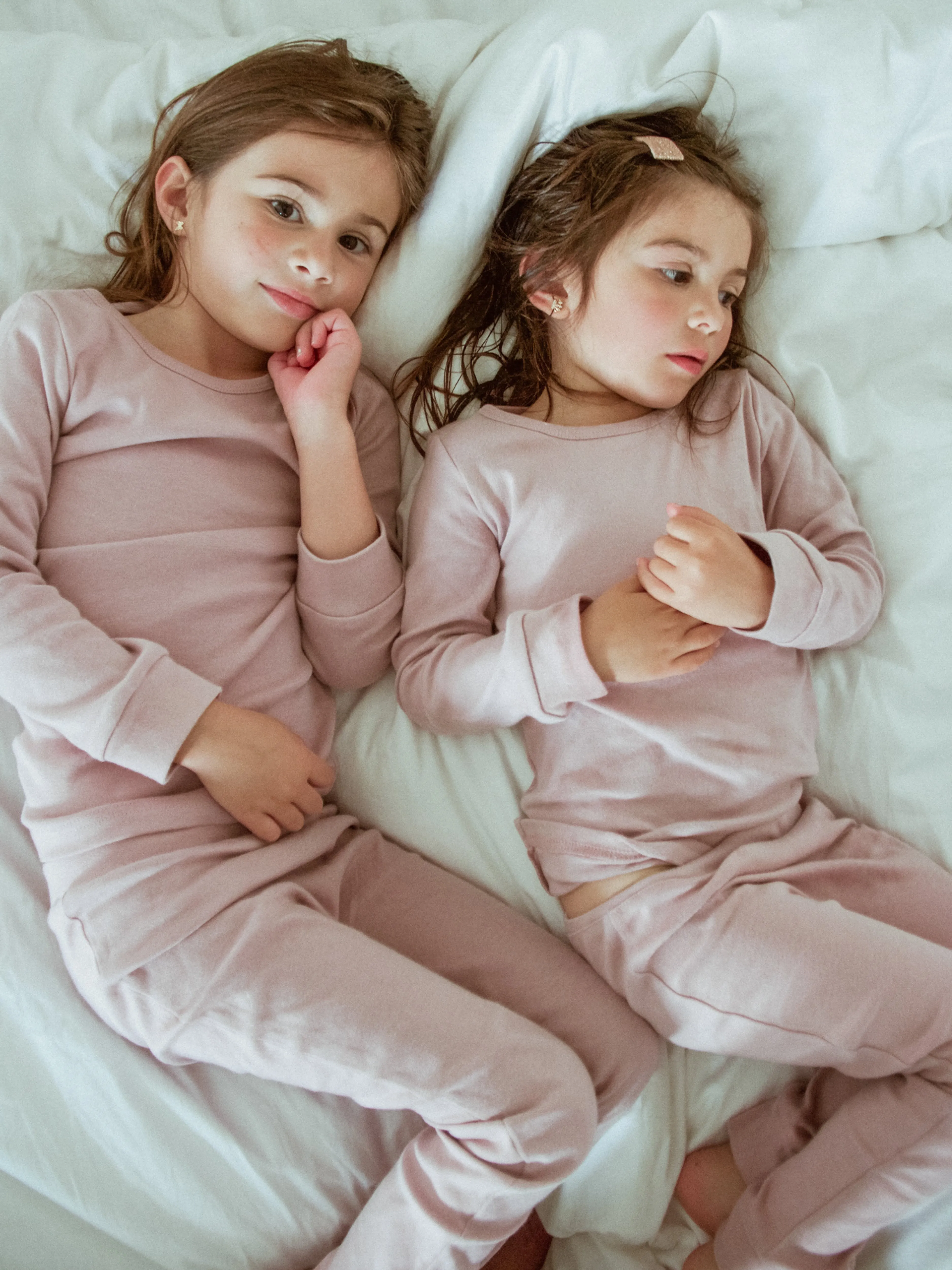 FINAL SALE - Organic Pajama Set -  MAUVE