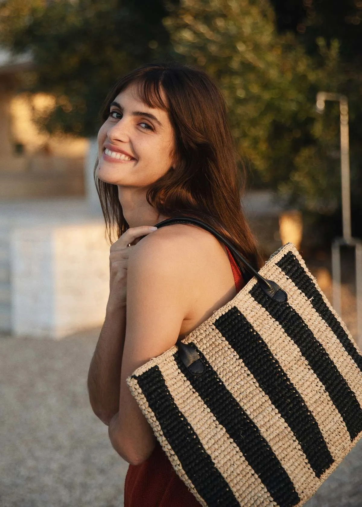 Franci Bag - Black Stripe