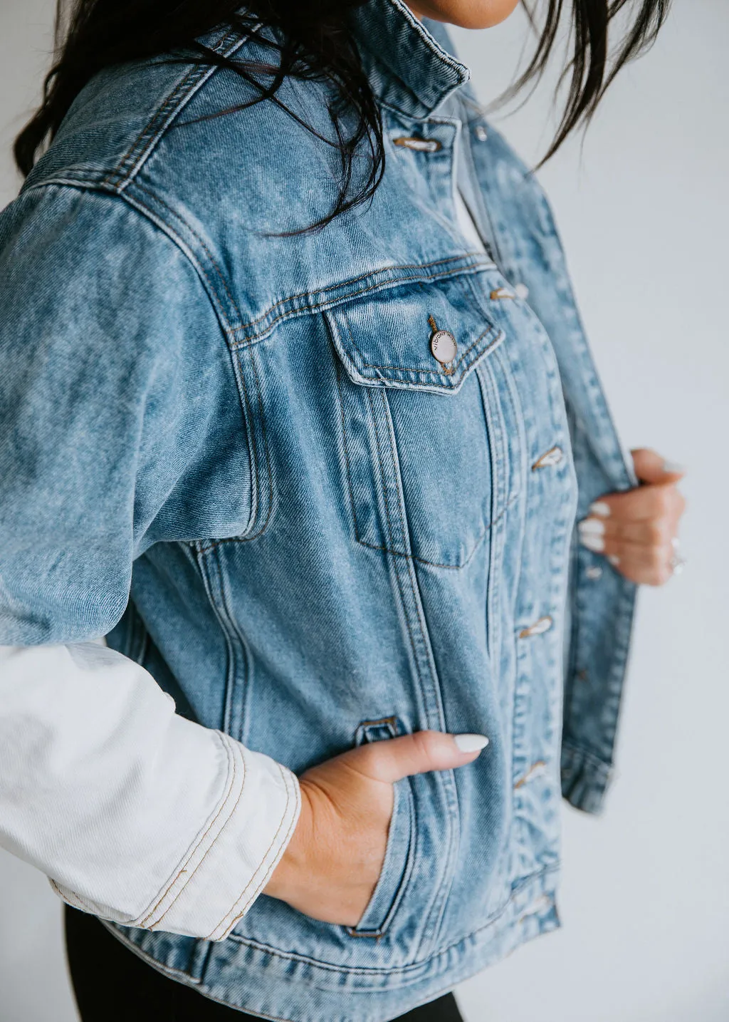 Frankie Vintage Wash Denim Jacket FINAL SALE