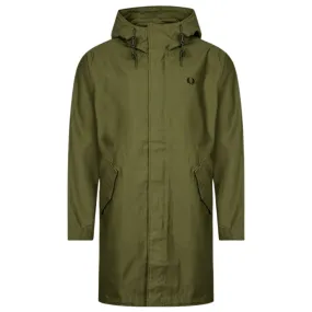 Fred Perry Hooded Shell Parka Green Jacket