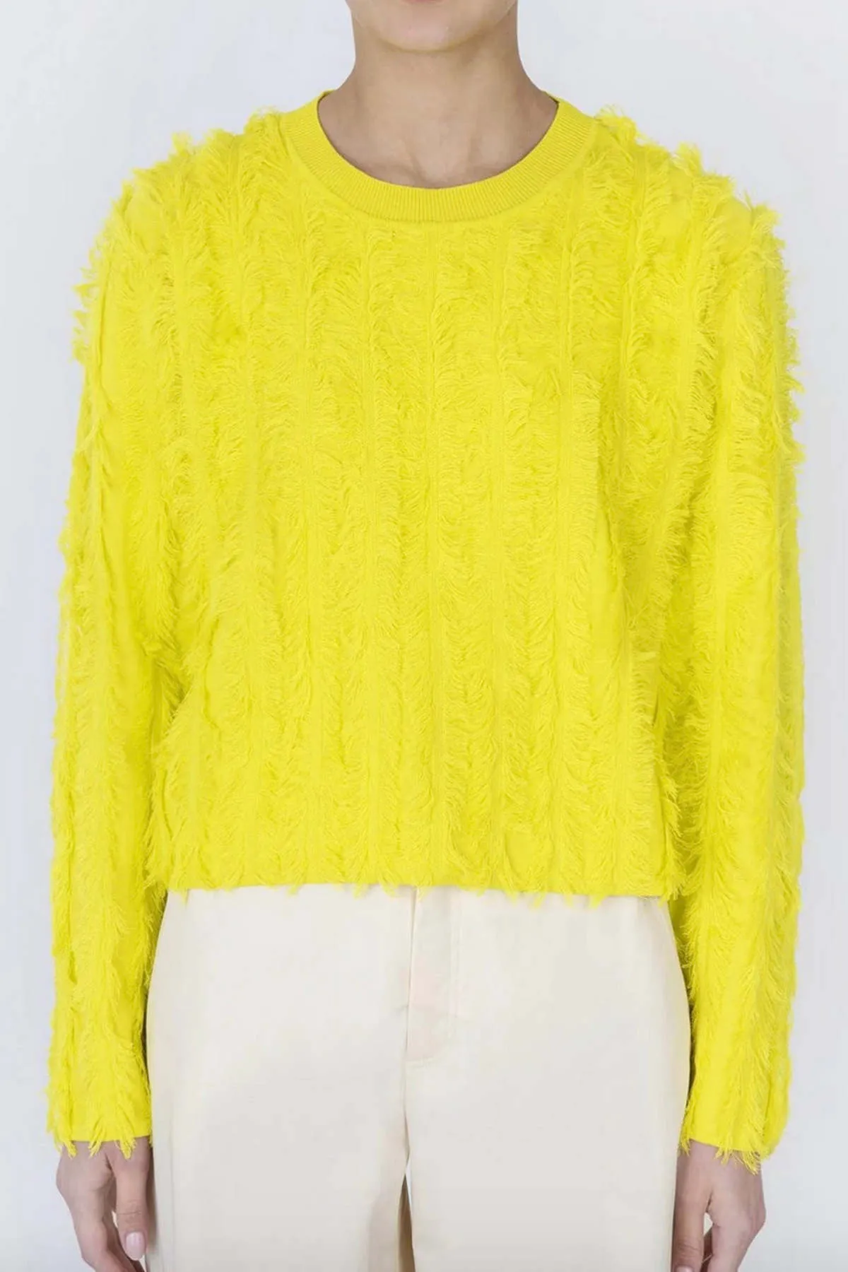 Fringe Sweater - Yellow