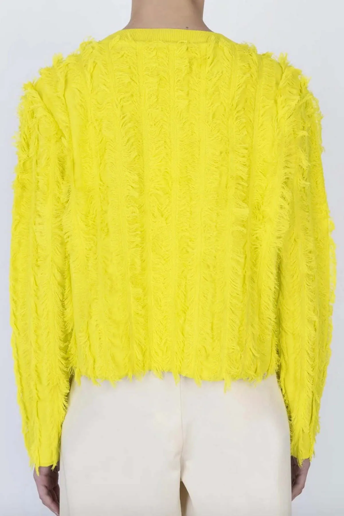 Fringe Sweater - Yellow