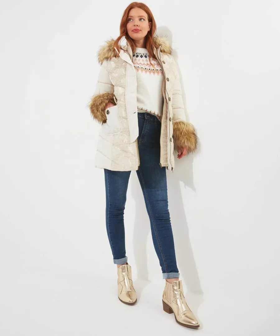 Fur Trim Puffa Coat