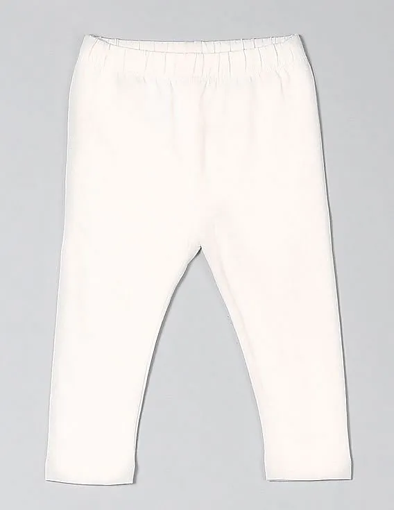 GAP Girls White Stretch Jersey Leggings