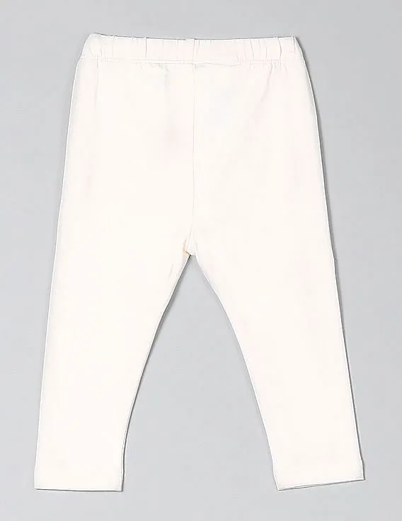 GAP Girls White Stretch Jersey Leggings