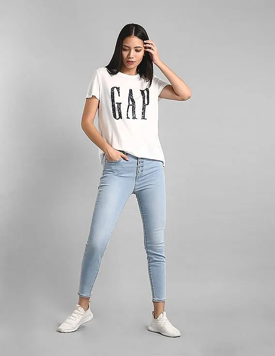 GAP Women Blue Super Skinny Fit High Waist Jeans