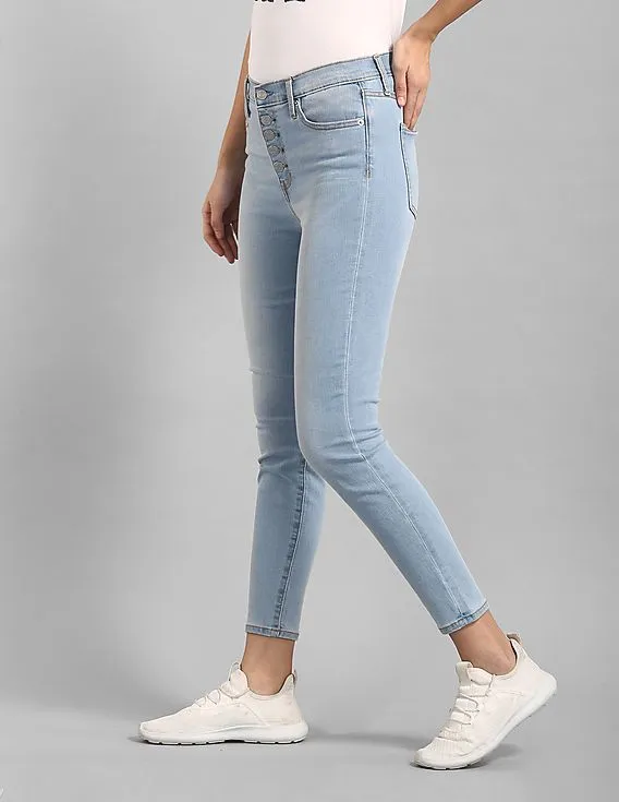 GAP Women Blue Super Skinny Fit High Waist Jeans