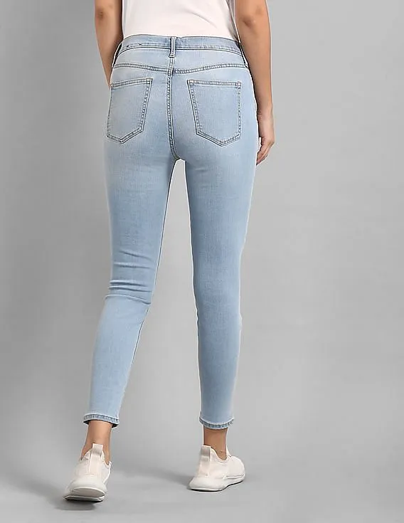 GAP Women Blue Super Skinny Fit High Waist Jeans